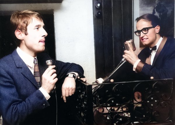 Udo Jürgens und Klaus Quirini (alias DJ Heinrich) im Scotch Club in Aachen Udo Jürgens und Klaus Quirini (alias DJ Heinrich) im Scotch Club in Aachen